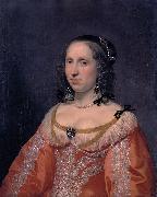 Bartholomeus van der Helst Portrait of a woman painting
